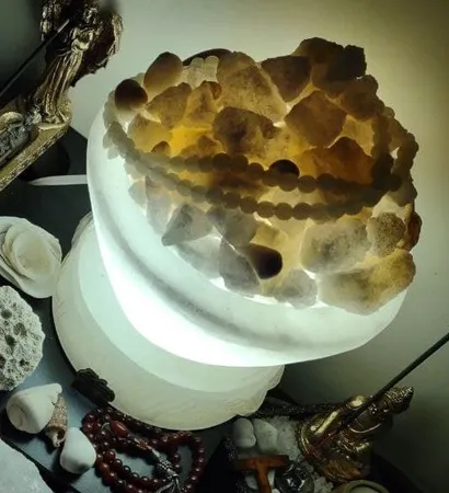 آباژور سنگ نمک طب سنگ طرح کاسه کد TA-50106