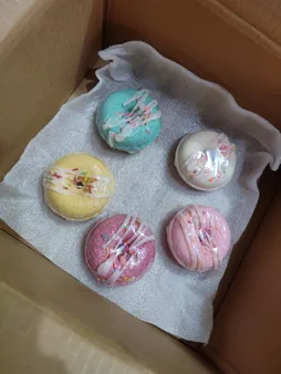 کوکتل پدیکور اور مدل دونات وزن 130 گرم بسته 6 عددی