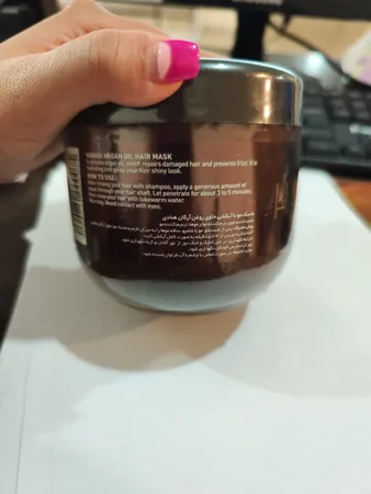ماسک مو مغذی هانادی مدل روغن آرگان حجم 500 میلی لیتر