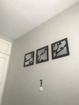 تابلو آینه سه تکه سالی وان مدل معشوق