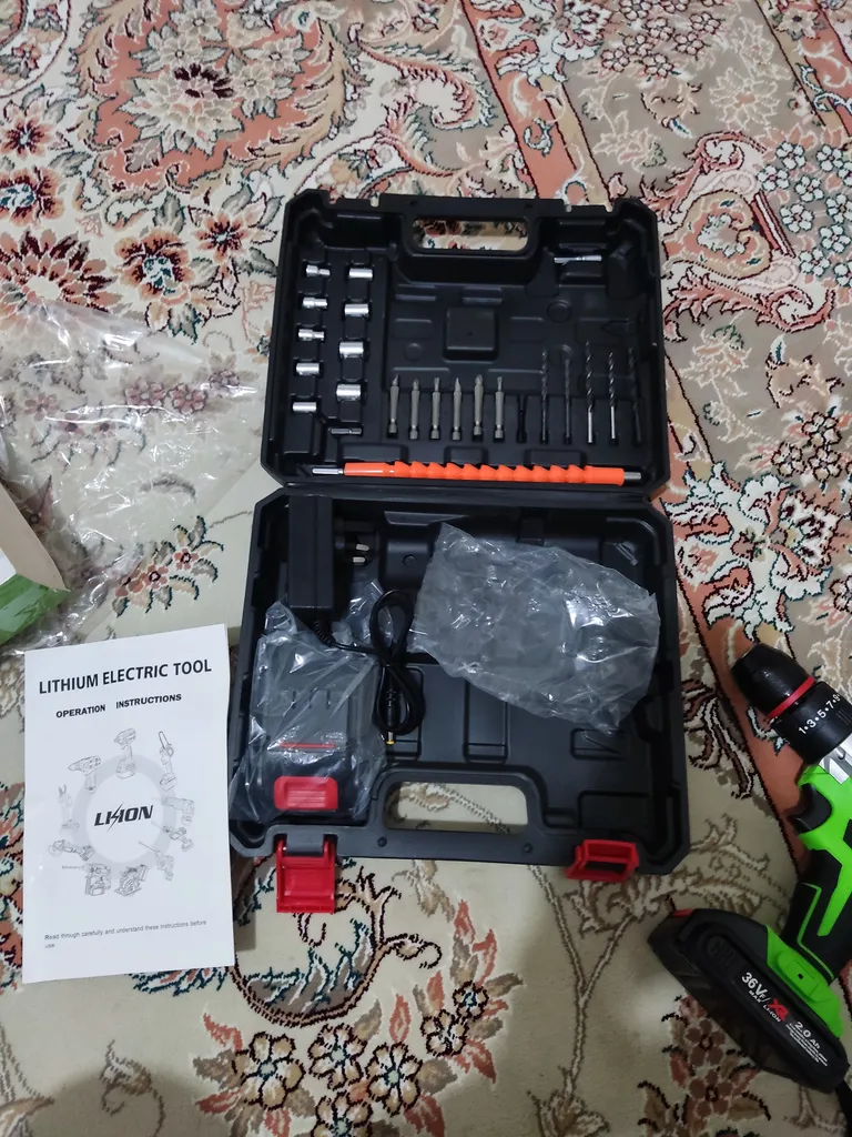 مجموعه 29 عددی دریل چکشی شارژی باس مدل 36VF کد 2