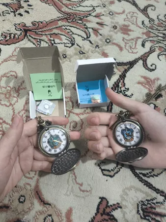 ساعت گردنبندی عقربه ای برانت مدل هری پاتر نماد اسلیترین