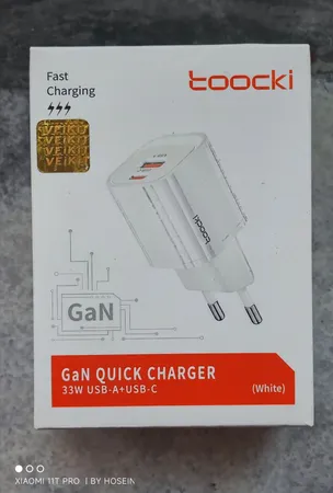 شارژر دیواری 33 وات توکی مدل TCTAC-JCB01