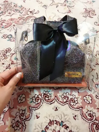 کیف رودوشی دخترانه مدل فشن طرح شیشه ای