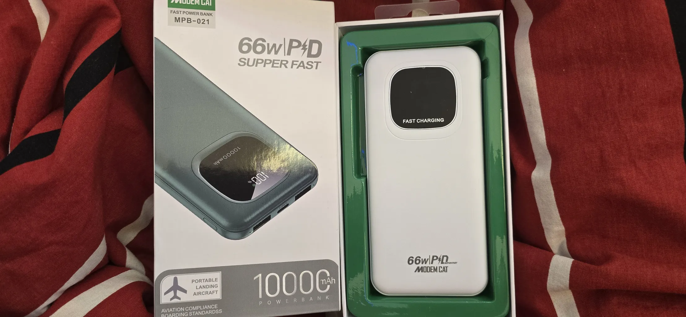 پاوربانک مودم کت مدل MPB-021 ظرفیت 10000 میلی آمپر ساعت