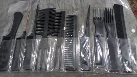 ست شانه مو سافاری کد 31282 بسته 10 عددی