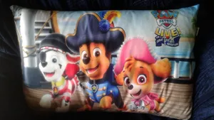 تجریه خرید روبالشی کودک هزاردستان طرح سگ های نگهبان کد rob173