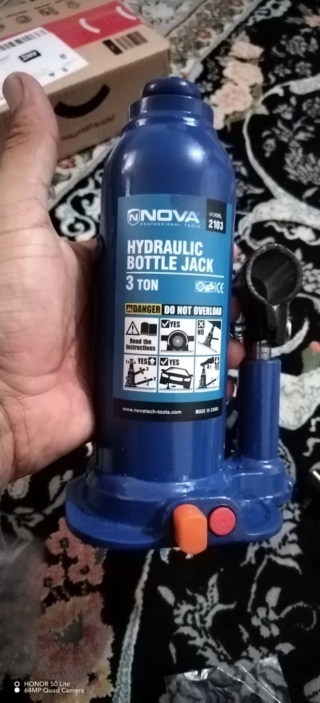 جک هیدرولیک خودرو نووا مدل NTB-2103 ظرفیت 3 تن