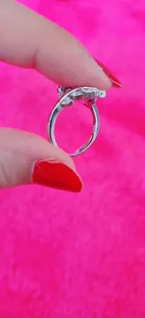 انگشتر نقره زنانه آمیتیس مدل -R152