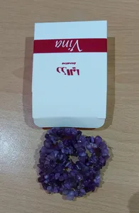 تجریه خرید ریسه سنگ آمیتیست رزالیا مدل نامنظم کد AB-169