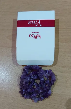 ریسه سنگ آمیتیست رزالیا مدل نامنظم کد AB-169