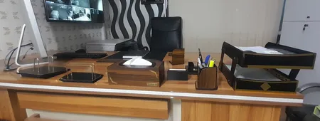 ست لوازم اداری رومیزی مدل آونگ دکو A707 مجموعه 10 عددی