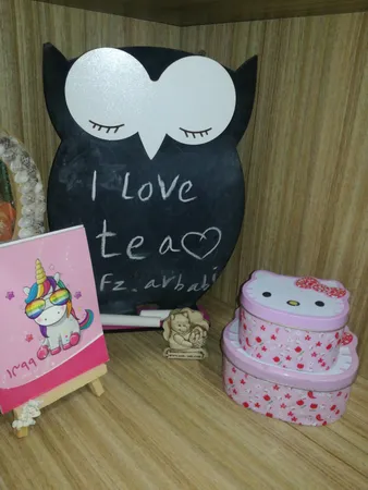 تخته سیاه طرح جغد مدل j250 سایز 20*30 سانتی متر