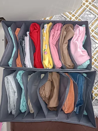 ارگانایزر لباس مادام کوکو مدل 6 خانه بسته 4 عددی