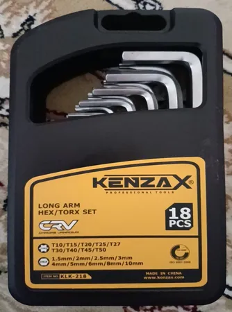 مجموعه 18 عددی آچار آلن و ستاره ای بلند کنزاکس مدل KLK-218