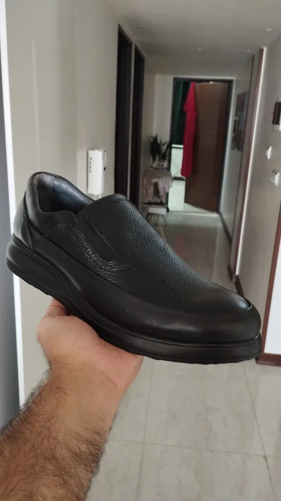 کفش طبی مردانه چرم عطارد مدل چرم طبیعی کد SH52