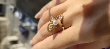 انگشتر زنانه مدل پروانه کد 00714