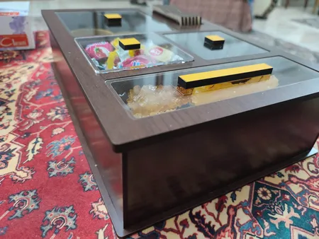 جعبه رومیزی تی بگ و تنقلات و زیرلیوانی مدل DR_BEST