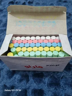 گچ رنگی مارو مدل X60 بسته 60 عددی