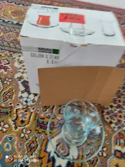 ست استکان نعلبکی 12پارچه کاوه سری گلجام کد 218