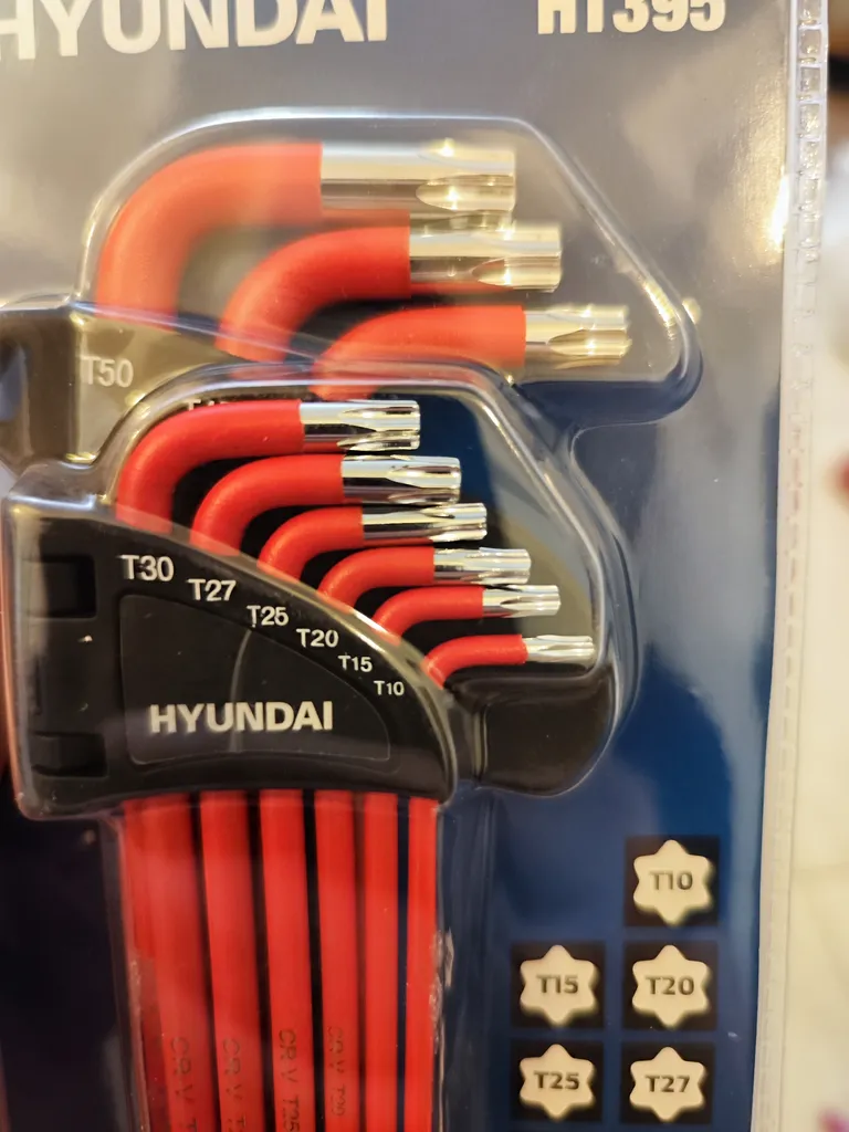 آچار آلن ستاره ای هیوندای مدل HT395 مجموعه 9 عددی