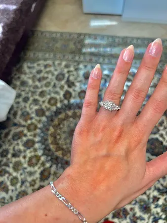 انگشتر نقره زنانه مدل شایلی کد 01