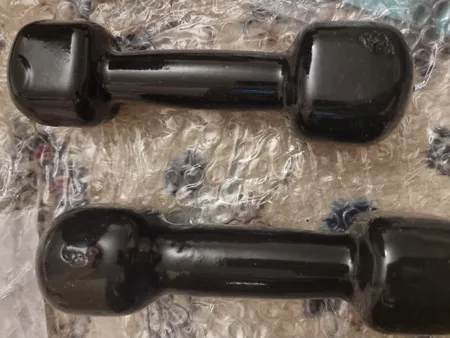 دمبل رکورد مدل V-H وزن 1 کیلو گرمی بسته 2 عددی