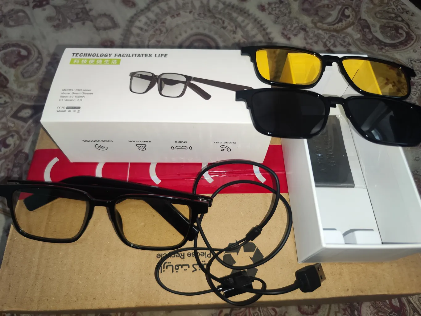 عینک هوشمند ای ویر مدل KX3