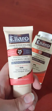 کرم ضد آفتاب رنگی الارو مدل SPF25 محافظ UVA ،UVB، مناسب انواع پوست تحت لیسانس حجم 40 میلی‌لیتر