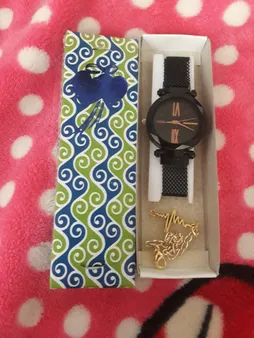 ساعت مچی عقربه ای دخترانه مدل Di Black