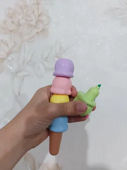 ماژیک علامتگذار مدل بستنی قیفی مجموعه 5 عددی