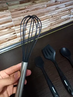 سرویس کفگیر و ملاقه 5 پارچه هوم جوی مدل سلیکونی