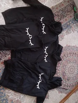 هودی زنانه طرح چشم کد 17099BW