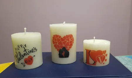 قالب شمع مدل استوانه مجموعه 3 عددی