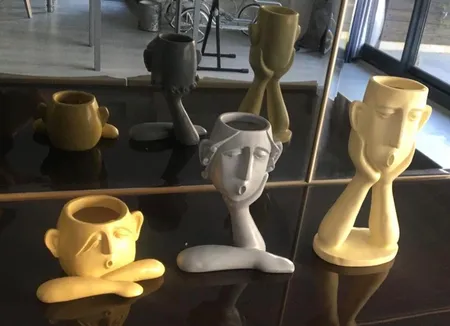 گلدان طرح آدم مدل GA2020 مجموعه 3 عددی