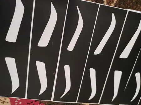 شابلون ابرو مدل P1 مجموعه 12 عددی