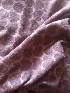 تجریه خرید حوله استخری زمانیان مدل برجسته طرح قلب سایز 75×150 سانتی متر