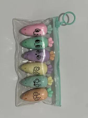 ماژیک علامت گذار طرح هویج مجموعه 6 عددی