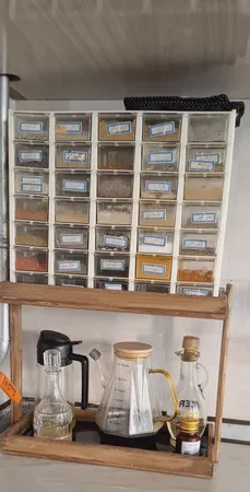 استند جا ادویه ای مدل چوبی