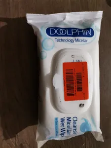 تجریه خرید دستمال مرطوب پاک کننده آرایش دلفین مدل 001 بسته 60 عددی
