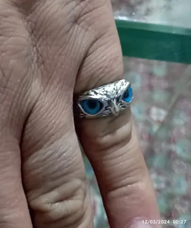 انگشتر مدل جغد چشم خاص کد 684152