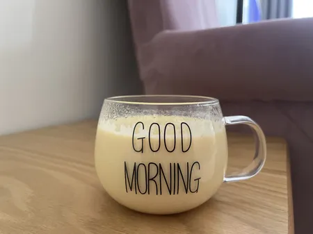 لیوان مدل پیرکس تپل Good Morning