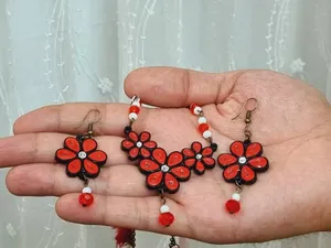 تجریه خرید نیم ست زنانه مدل دست ساز طرح گل کد H024