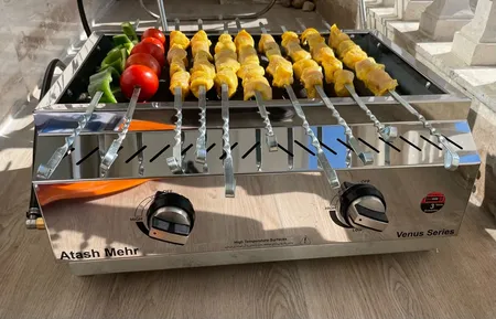 کباب پز گازی آتش‌ مهر مدل steel55