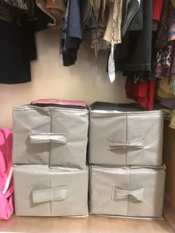 ارگانایزر لباس مادام کوکو مدل 6 خانه بسته 4 عددی