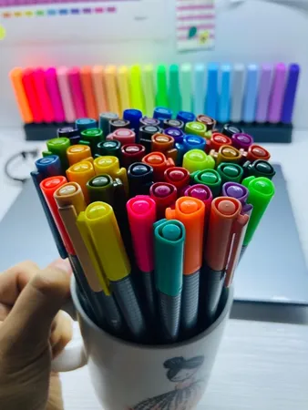 روان نویس استدلر کد 334RU48 مدل Triplus Fineliner Brilliant Colours بسته 48 عددی