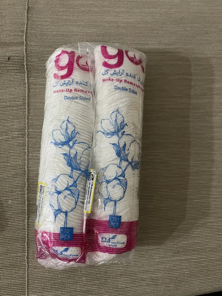پد پاک کننده آرایش گل مدل دور دوخت 2 بسته 70 عددی