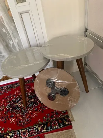 میز عسلی مدل 456 کد 01 مجموعه 3 عددی