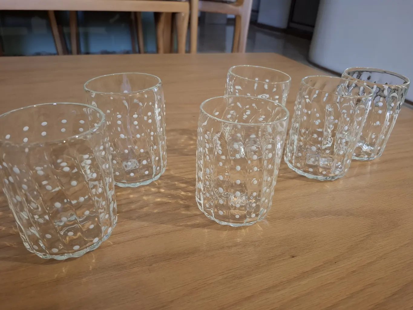 لیوان شیشه ای  بومی مدل نگینی استوانه بسته 6 عددی