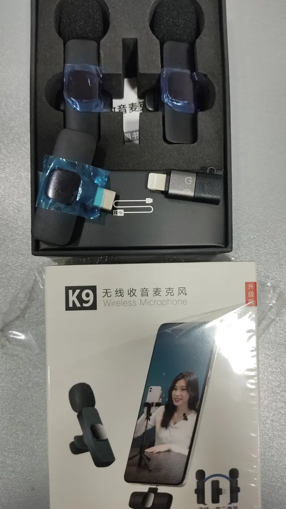 ست میکروفن یقه ای بیسیم مدل K9 Dual Lightning